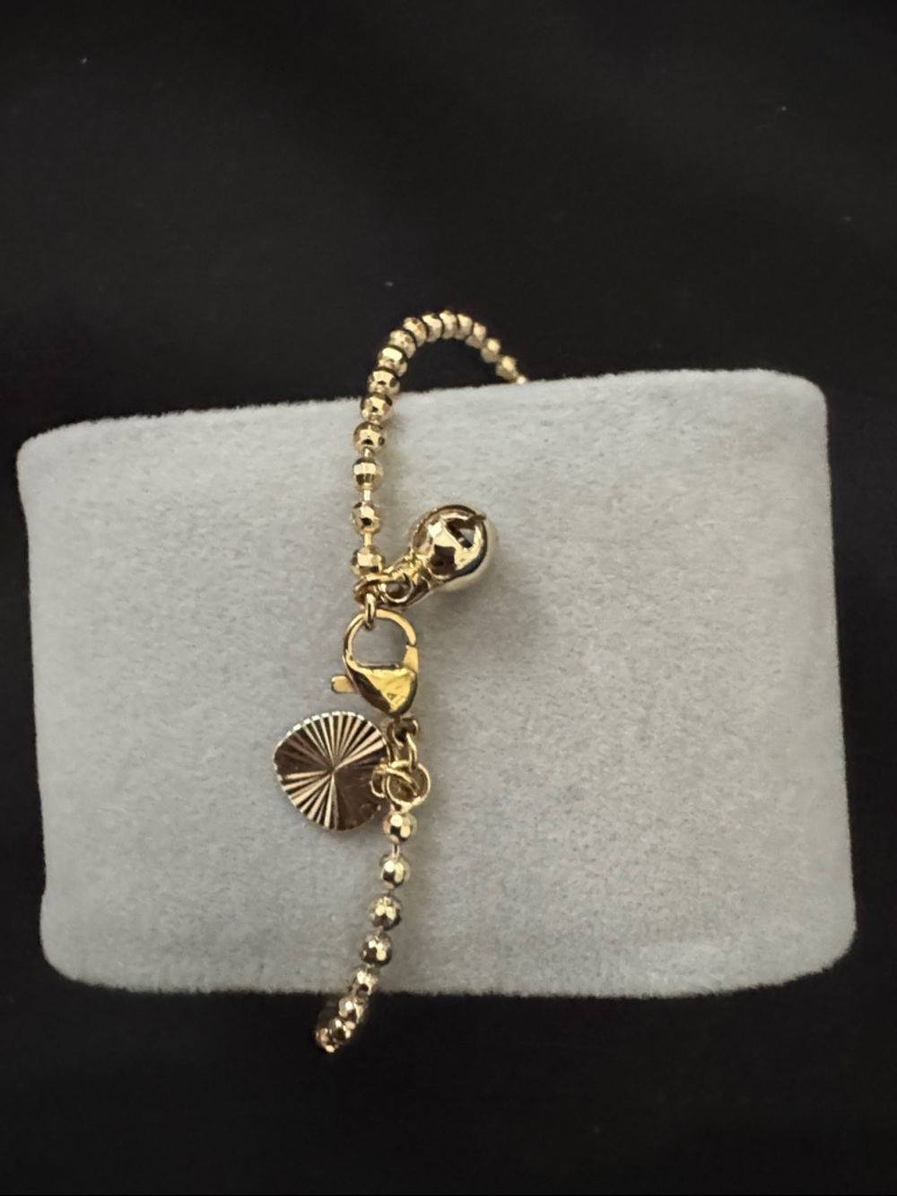 Golden Beaded Charm Bracelet - Women Jewelry